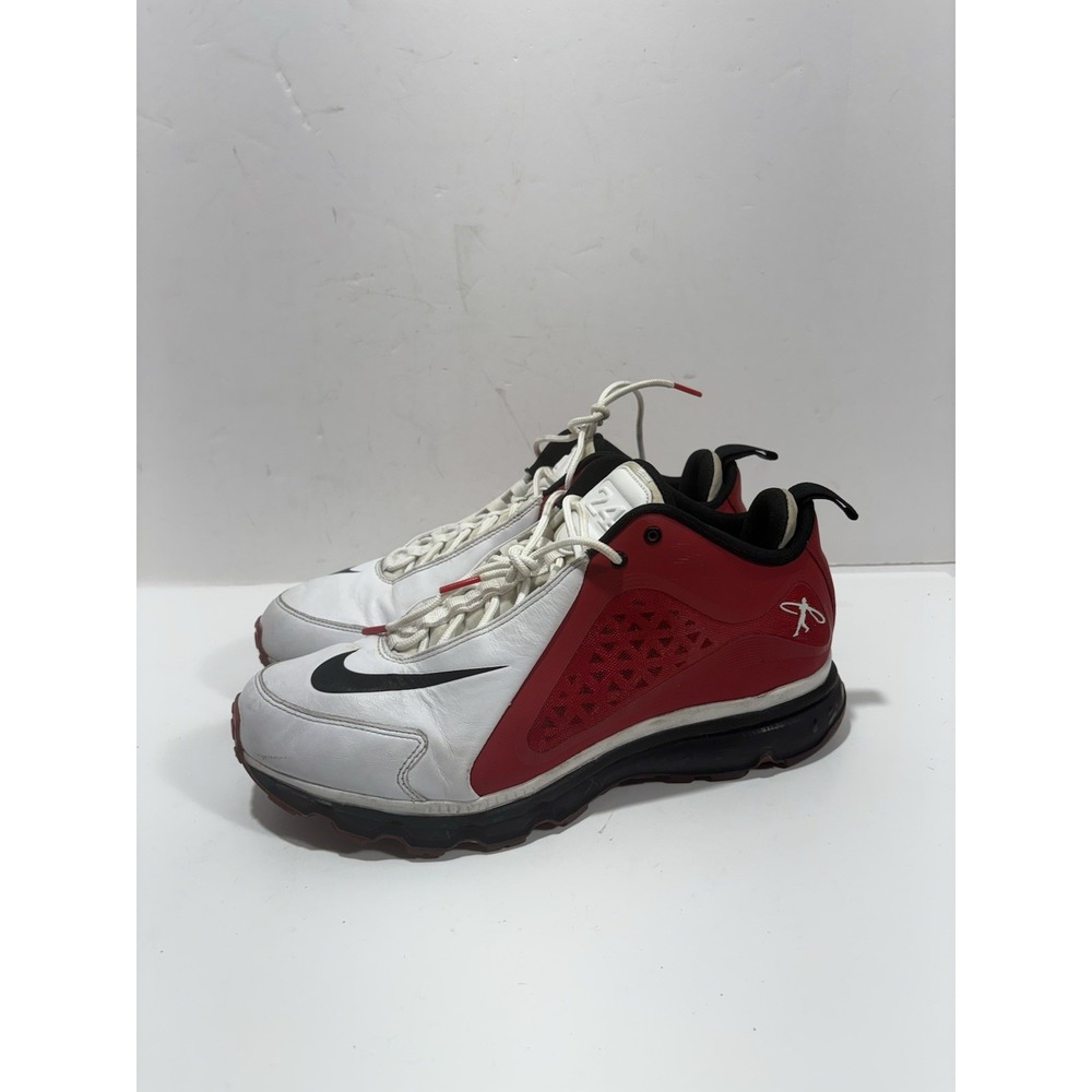 Nike Air Griffey Max 360  Red White Swingman Sneakers 538408-106‎ Men's Size 1.5